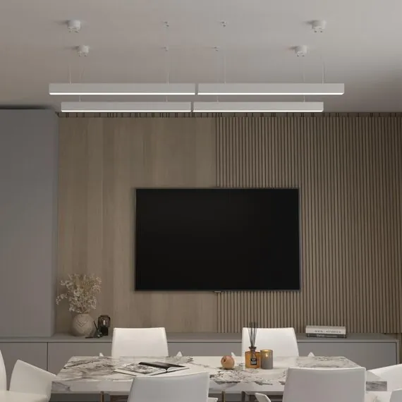 NOVOTECH 358867 OVER NT22 208 белый Светильник накладной/подвесной светодиодный (длина подвесов 1,2м) IP20 LED 4000K 30W 220V ITER, изображение 3