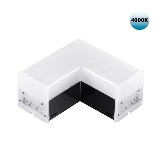 NOVOTECH 359117 OVER NT23 205 черный Светильник-соединитель "L"- образный с одним сетевым входом IP20 LED 8W 4000K 100-265V 720Лм BITS