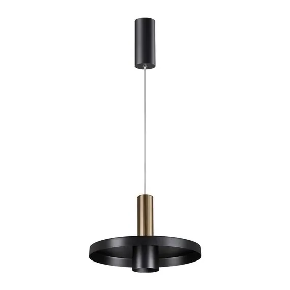 NOVOTECH 358984 OVER NT22 198 бронза светлая/черный Светильник светодиодный накладной, провод 2м IP20 LED 4000K 15W 220V ALBA