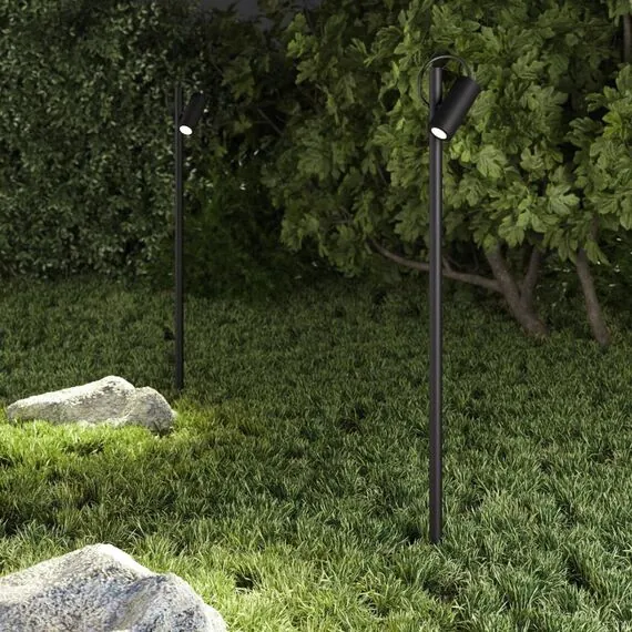 ST LUCE SL9525.405.02 Светильник уличный наземный ST-Luce черный/черный LED 2*6W 2700K, изображение 2