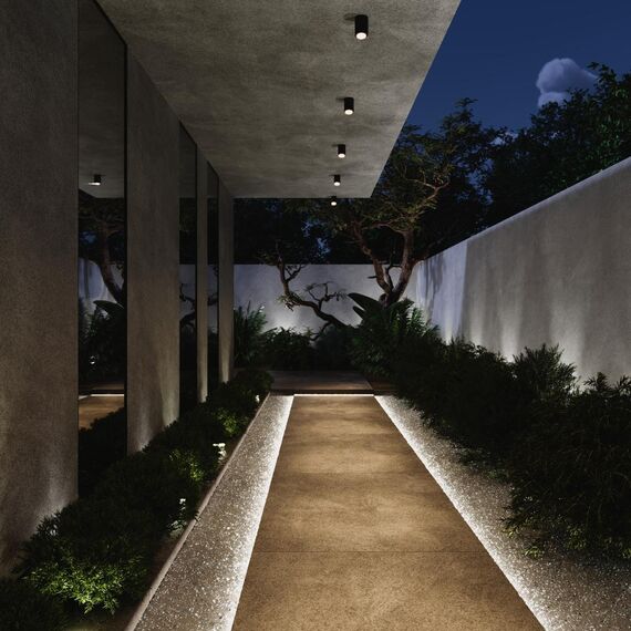 ST LUCE SL9514.412.01 Светильник уличный потолочный ST-Luce черный/белый LED 1*12W 3000K/4000K/6500K, изображение 4