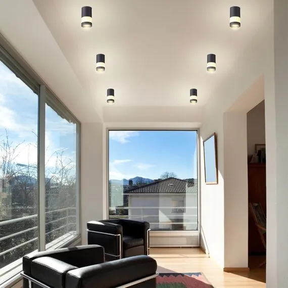 NOVOTECH 370680 OVER NT19 255 черный Светильник накладной IP20 GU10 9W 220-240V ELINA, изображение 3