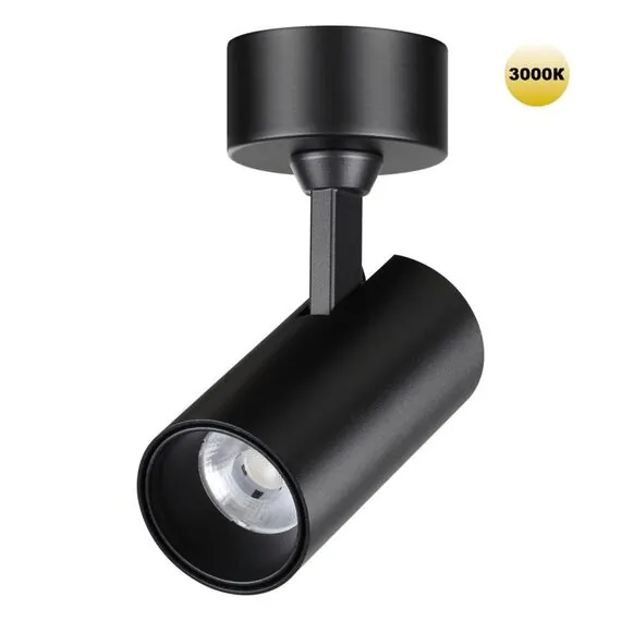 NOVOTECH 359228 OVER NT23 220 черный Светильник накладной светодиодный IP20 LED 15W 220V 1440Лм 3000К SELENE