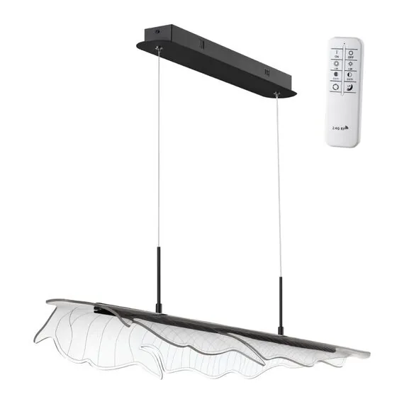 NOVOTECH 359323 OVER NT24 000 черный Светильник подвесной диммируемый, в комплекте пульт ДУ IP20 LED 36W 220-240V 3000К~6000К 3500Лм FOGLIO
