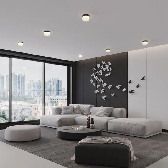 NOVOTECH 359445 OVER NT24 000 белый Светильник накладной светодиодный IP20 LED 18W 220-240V 4000K 1170Лм AURA, изображение 3