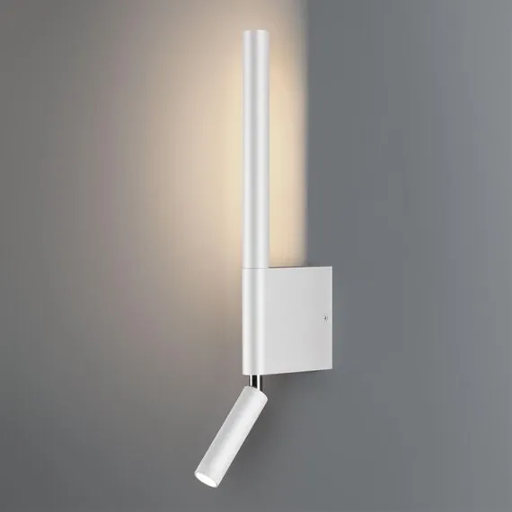 NOVOTECH 359435 OVER NT24 000 белый Светильник настенный с выключателем IP20 LED 5W+3W 220-240V 3000K 320Лм FERMO, изображение 4