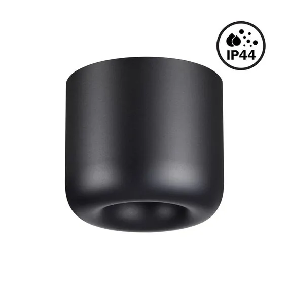 NOVOTECH 359440 OVER NT24 000 черный Светильник накладной влагозащищённый IP44 LED 10W 220-240V 3000K 650Лм LISSE