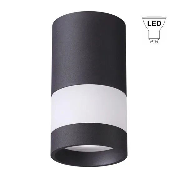 NOVOTECH 370680 OVER NT19 255 черный Светильник накладной IP20 GU10 9W 220-240V ELINA