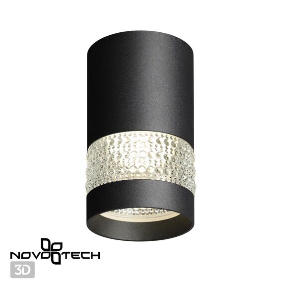 NOVOTECH 370729 OVER NT21 255 черный Светильник накладной IP20 GU10 9W 235V ELINA, изображение 4