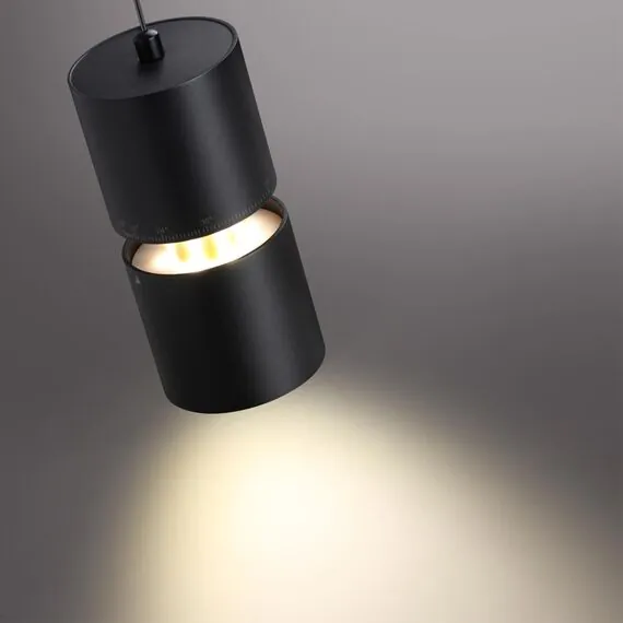 NOVOTECH 359340 OVER NT24 000 черный Светильник подвесной с механизмом регулировки высоты, провод 2м IP20 LED 10W/3W 3000K 1090Лм 170-265V ARISTO, изображение 4