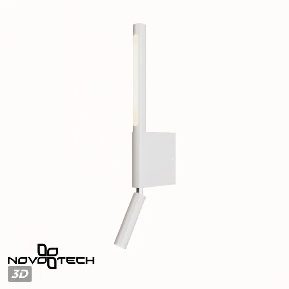 NOVOTECH 359435 OVER NT24 000 белый Светильник настенный с выключателем IP20 LED 5W+3W 220-240V 3000K 320Лм FERMO, изображение 6