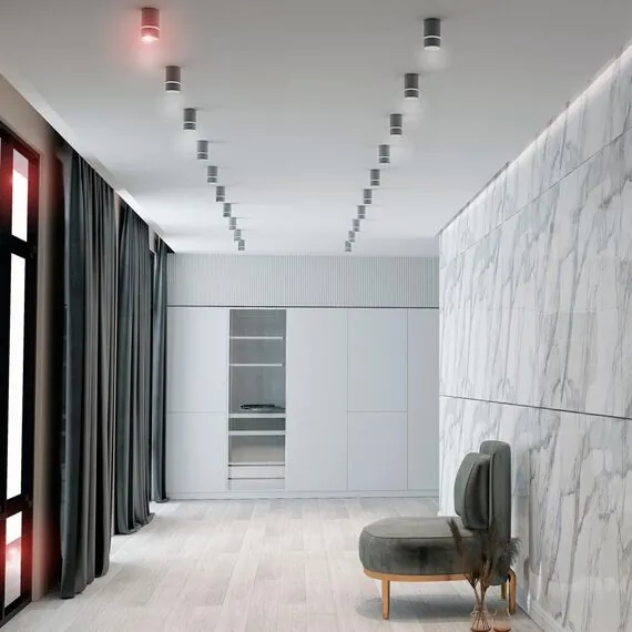 NOVOTECH 370733 OVER NT21 256 серебро Светильник накладной IP20 GU10 9W 235V ELINA, изображение 3