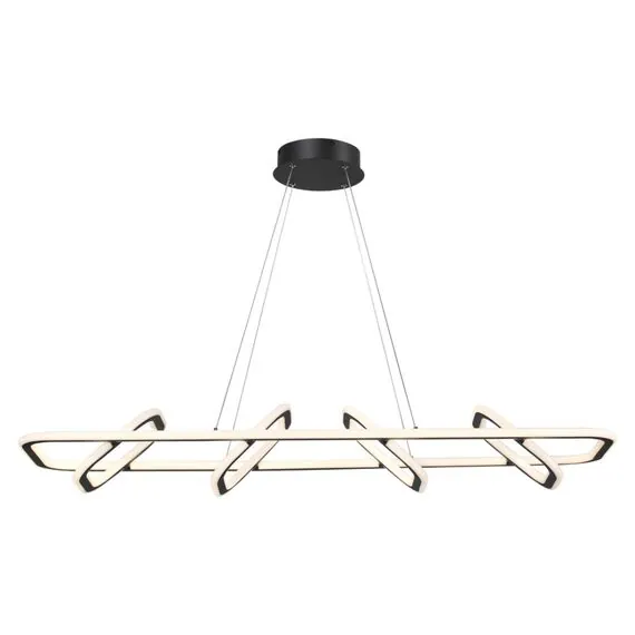 NOVOTECH 359185 OVER NT23 165 черный Светильник подвесной диммируемый, в комплекте пульт ДУ IP20 LED 4000К 175W 220V ONDO, изображение 4