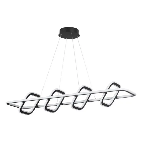 NOVOTECH 359185 OVER NT23 165 черный Светильник подвесной диммируемый, в комплекте пульт ДУ IP20 LED 4000К 175W 220V ONDO, изображение 6