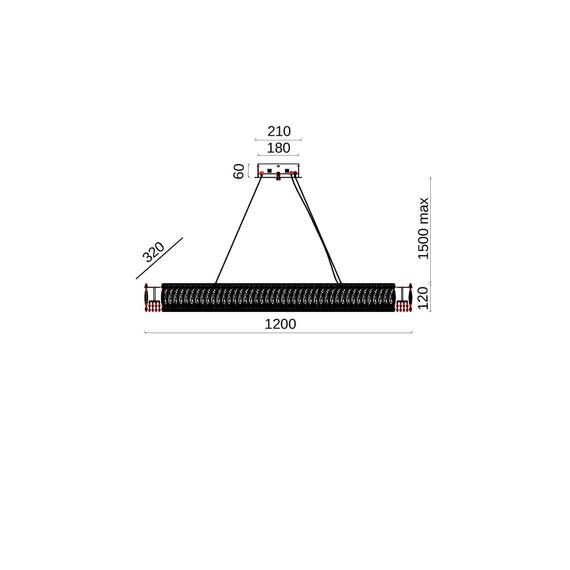 Fluorite FL1054-9P Люстра подвесная Vetto Chrome, изображение 3