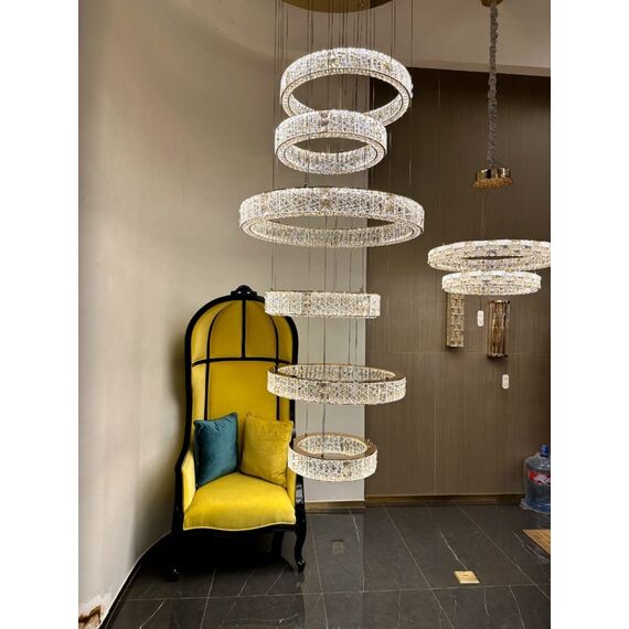 Fluorite FL1057-8P Люстра подвесная Ravissement Gold, изображение 7