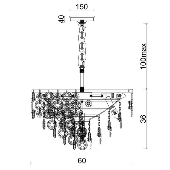 Fluorite FL1102-16P Люстра подвесная Сampanella, изображение 5