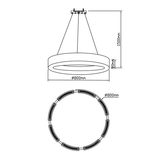Fluorite FL1069-8P Люстра подвесная Bonum Lux, изображение 4