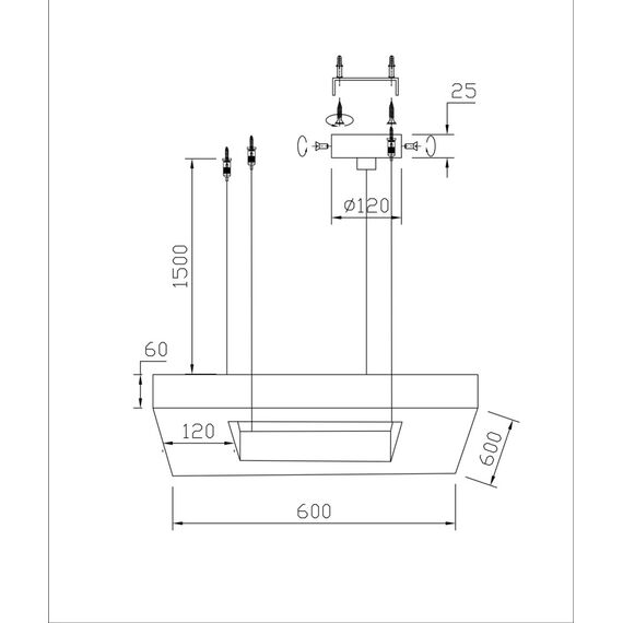 Fluorite FL1165-4C1 Подвесная люстра Certezza, изображение 5