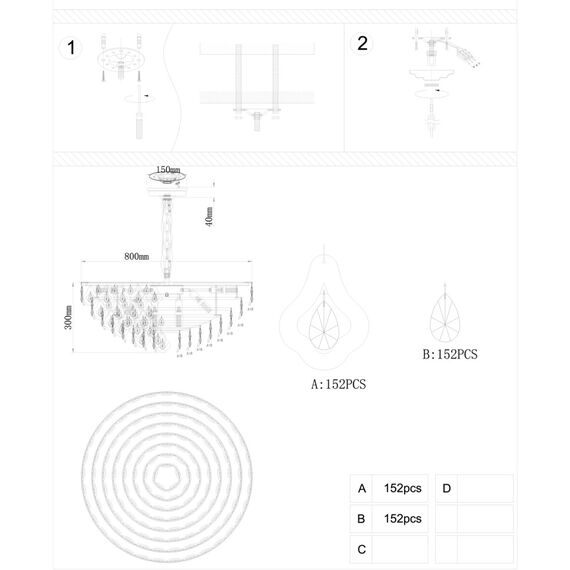 Fluorite FL1091-18P Люстра подвесная Dignita, изображение 3