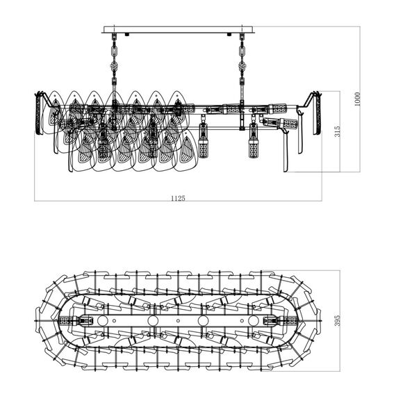 Fluorite FL1092-16P Люстра подвесная Finezza, изображение 6
