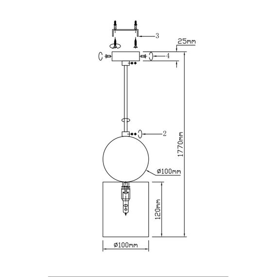 Fluorite FL1025-1P Подвесной светильник Fovere, изображение 9