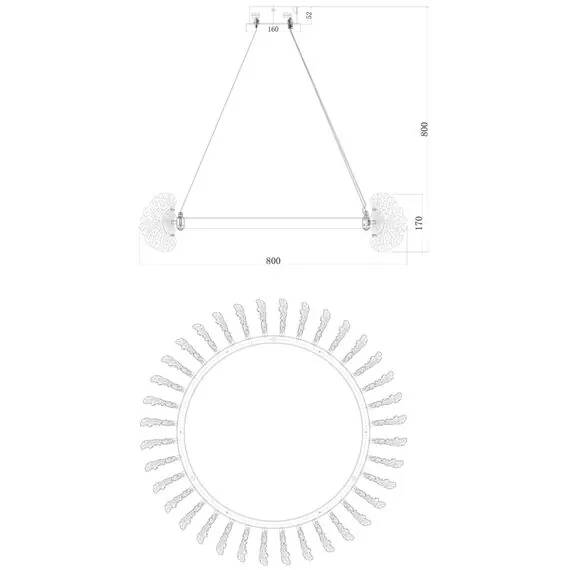 Fluorite FL1094-8P Люстра подвесная Marine, изображение 6
