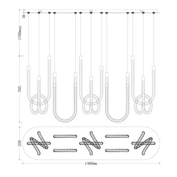 Fluorite FL1180-10P Люстра подвесная Levita, изображение 3