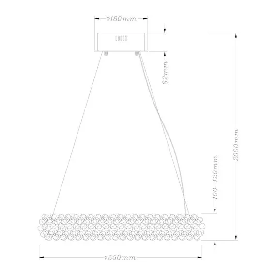Fluorite FL1155-5P Подвесная люстра Eternity, изображение 4