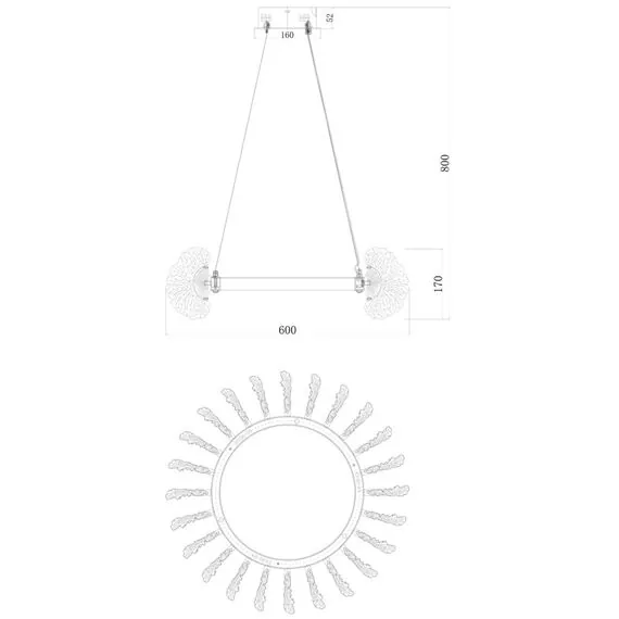 Fluorite FL1094-6P Люстра подвесная Marine, изображение 6