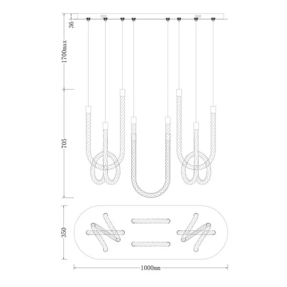 Fluorite FL1180-6P Люстра подвесная Levita, изображение 3