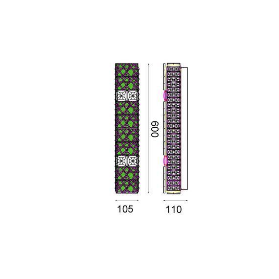 Fluorite FL1057-3W Бра Ravissement Gold, изображение 4