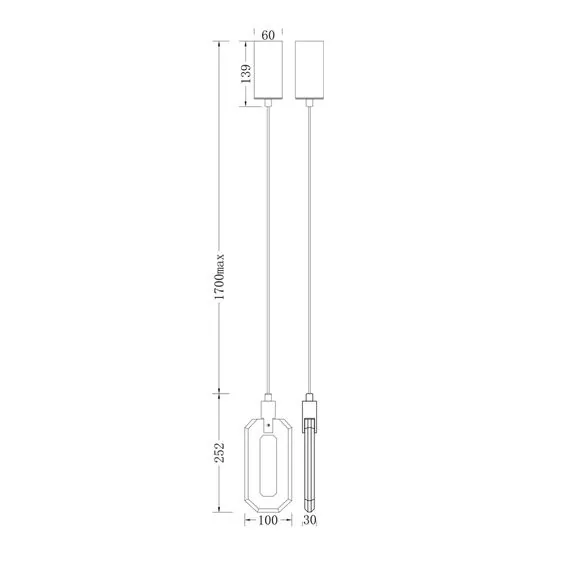 Fluorite FL1174-1P Подвесной светильник Flagranti Chrome, изображение 2