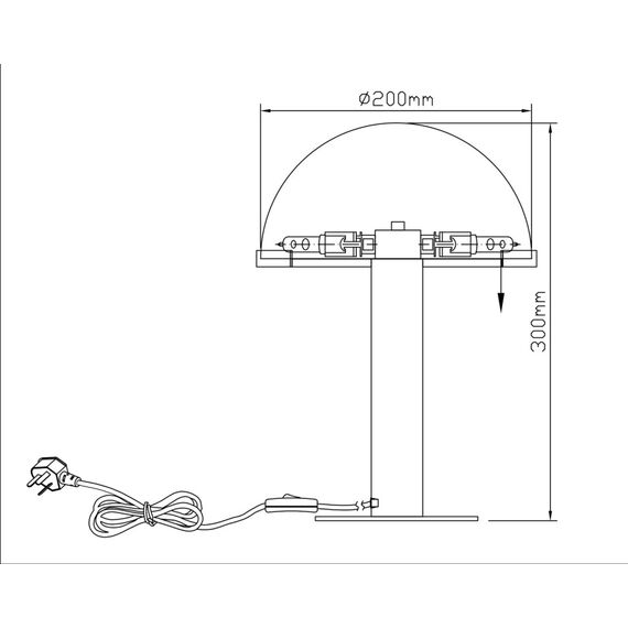 Fluorite FL1033-3T Настольная лампа Emisfero, изображение 9
