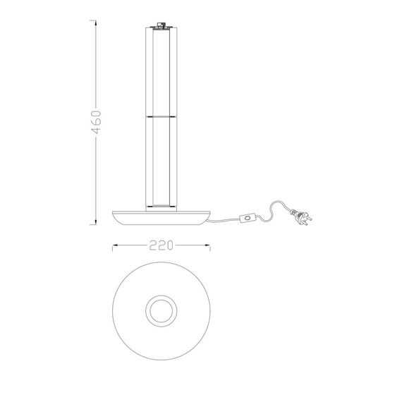 Fluorite FL1178-2T Настольная лампа Instante Chrome, изображение 3
