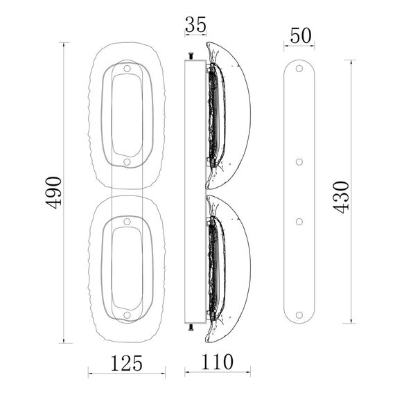 Fluorite FL1183-3W Бра Nobilta, изображение 5