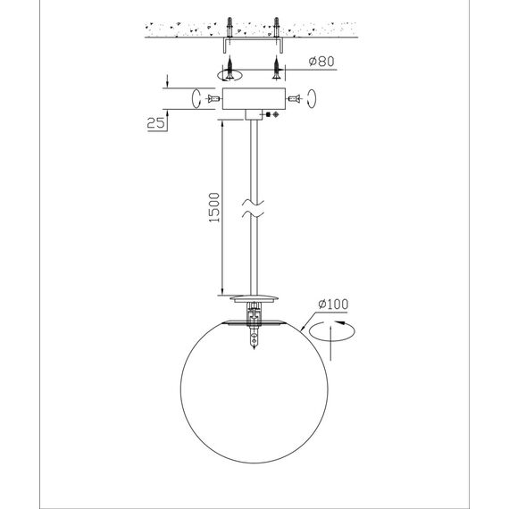 Fluorite FL1048-1PS Подвесной светильник Unity, изображение 2