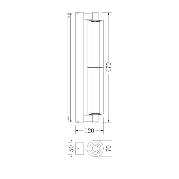 Fluorite FL1178-2W Бра Instante Chrome, изображение 3