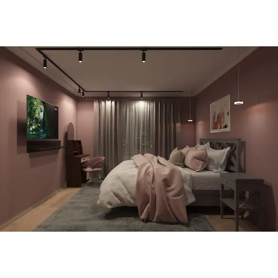 Denkirs DK6202-BK Трековый светильник IP 20, 15 Вт, GU10, черный, алюминий, изображение 5