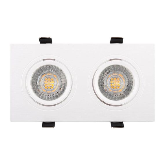 Denkirs DK3022-WH Встраиваемый светильник, IP 20, 10 Вт, GU5.3, LED, белый, пластик, изображение 2