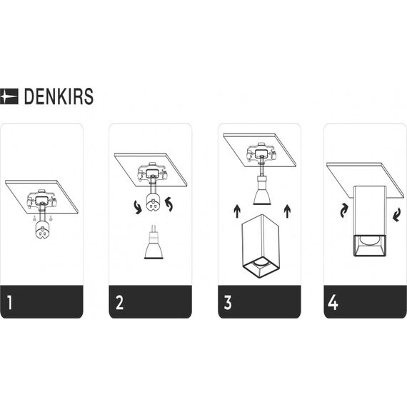 Denkirs DK3030-WH Светильник накладной IP 20, 10 Вт, GU5.3, LED, белый, пластик, изображение 8