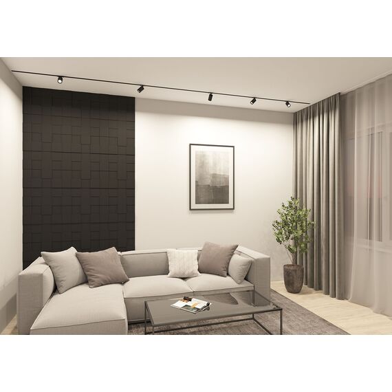 Denkirs DK6201-BK Трековый светильник IP 20, 15 Вт, GU5.3, черный, алюминий, изображение 4