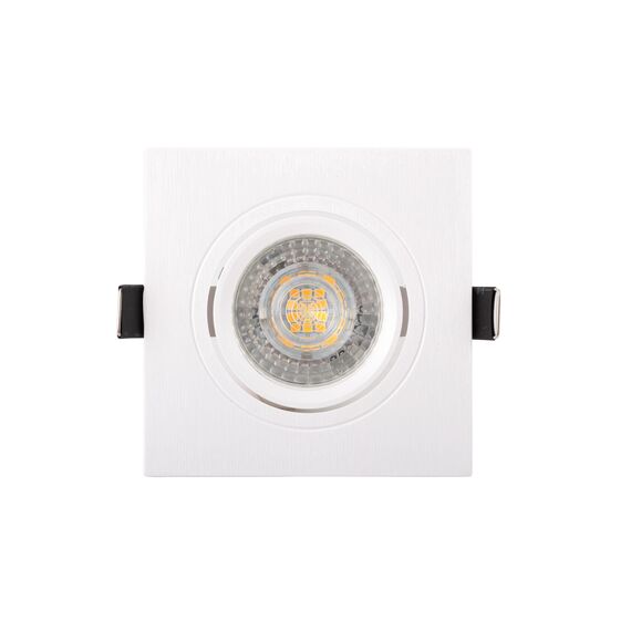 Denkirs DK3021-WH Встраиваемый светильник, IP 20, 10 Вт, GU5.3, LED, белый, пластик, изображение 2