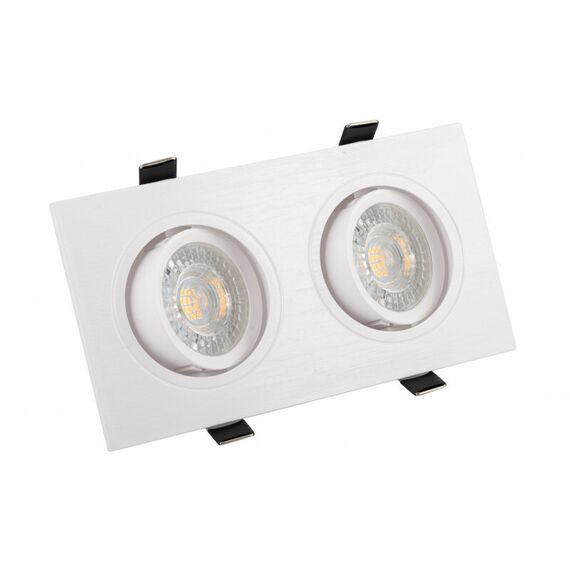 Denkirs DK3022-WH Встраиваемый светильник, IP 20, 10 Вт, GU5.3, LED, белый, пластик