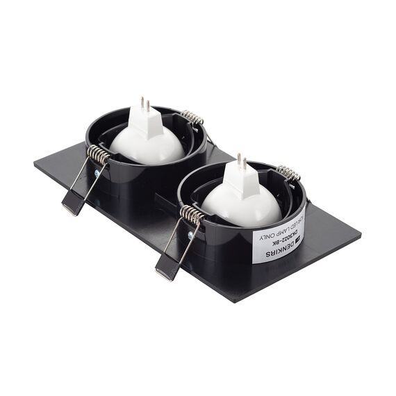 Denkirs DK3022-BK Встраиваемый светильник, IP 20, 10 Вт, GU5.3, LED, черный, пластик, изображение 3