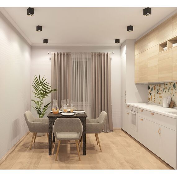 Denkirs DK3030-BK Светильник накладной IP 20, 10 Вт, GU5.3, LED, черный, пластик, изображение 4