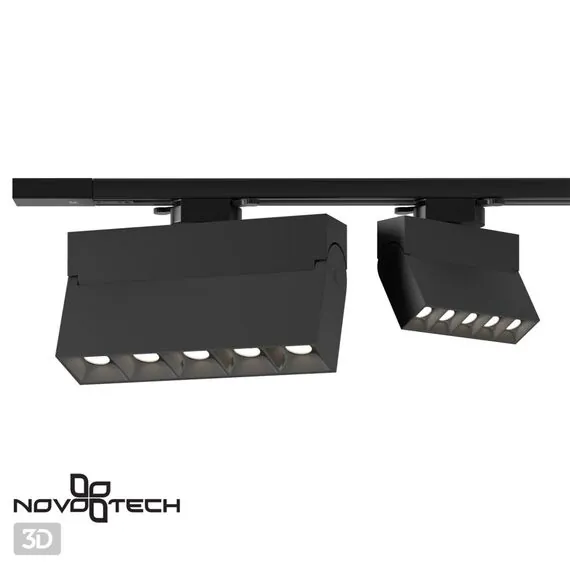 NOVOTECH 358324 PORT NT19 117 черный Светильник трековый однофазный трехжильный IP33 LED 4000К 25W 110-265V EOS, изображение 4