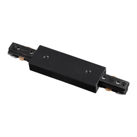 NOVOTECH 135005 PORT NT18 099 черный Соединитель с токопроводом для однофазного трехжильного шинопровода IP20 220V