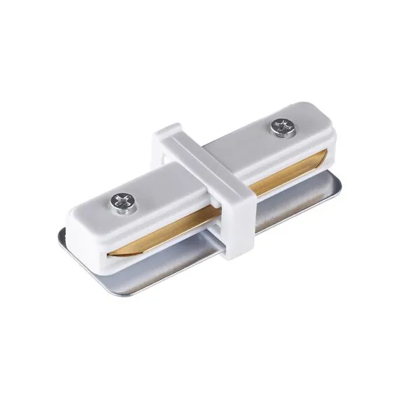 NOVOTECH 135139 PORT NT22 087 белый Внутренний соединитель с токопроводом для однофазного двухжильного шинопровода IP20 220V