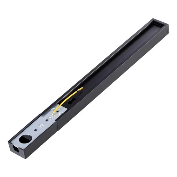 NOVOTECH 135136 PORT NT22 086 черный Шинопровод однофазный двухжильный (универсальный) с токопроводом и заглушкой, 1м IP20 220V, изображение 3